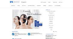 Desktop Screenshot of kose.com.sg